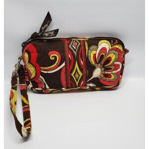 Vera Bradley Brown Pink PUCCINI Pattern Small  Clutch Wristlet Wallet 593